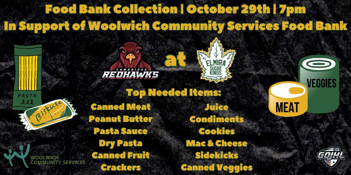 Food Bank Collection on October 29th